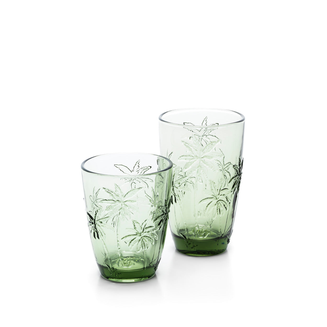 De Palm Breeze waterglas - groen