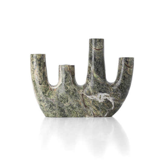 De Bidasar Marmeren Vaas - Groen - Hoog