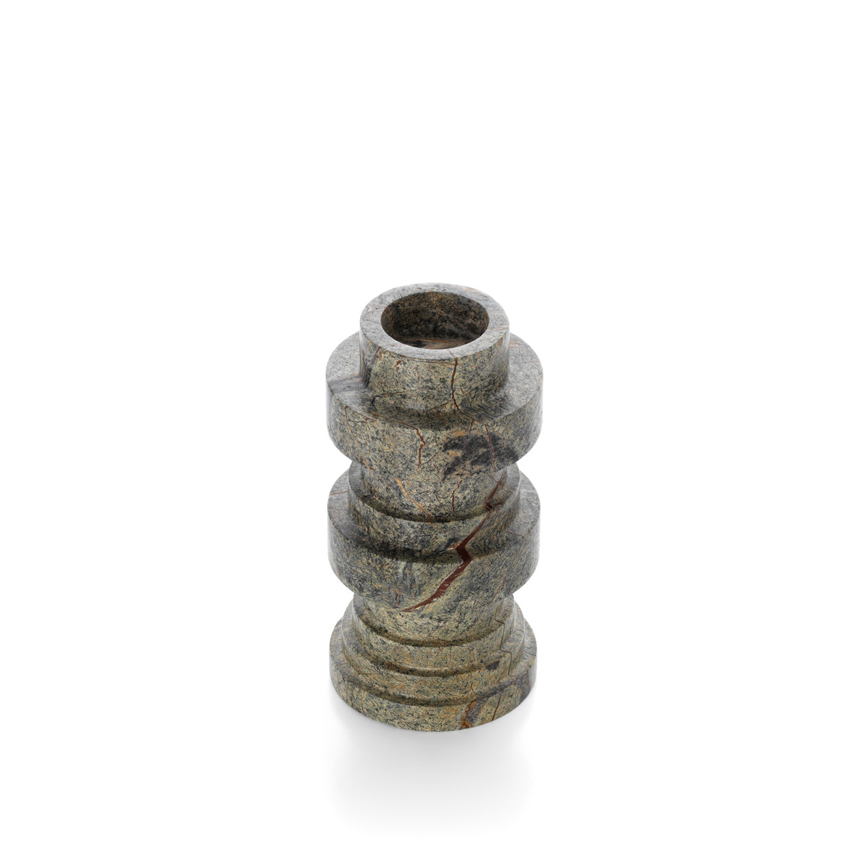 The Bidasar Marble Totemic Candle Holder - Green