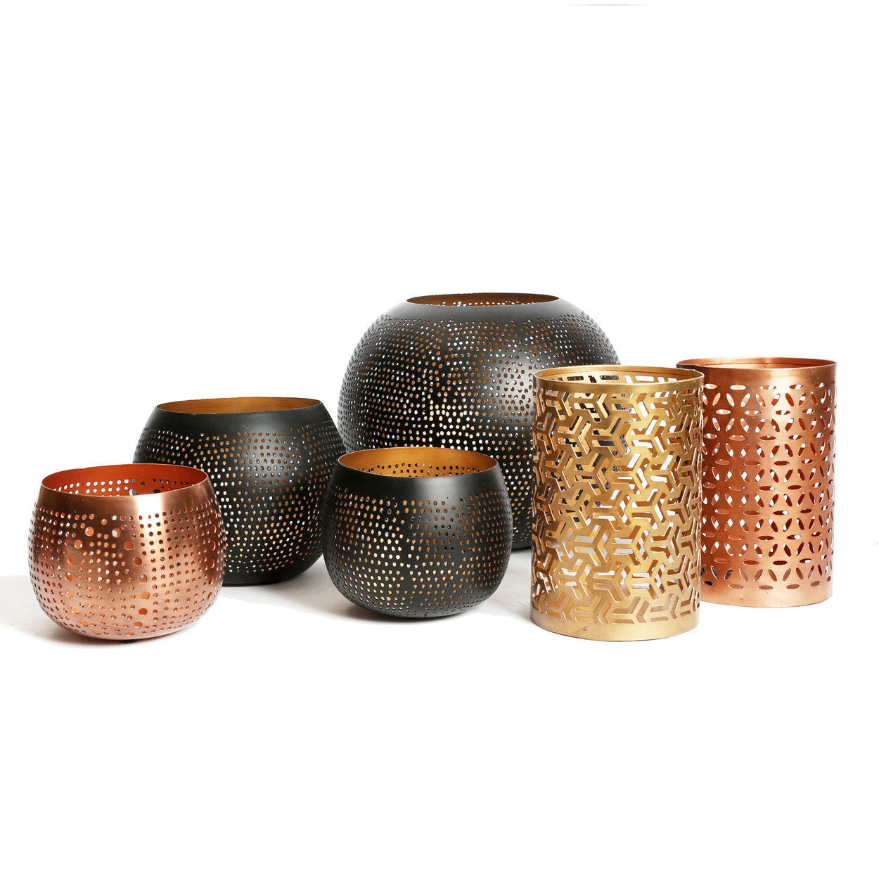 De Holle Zigzag Kaarshouder - Goud - M