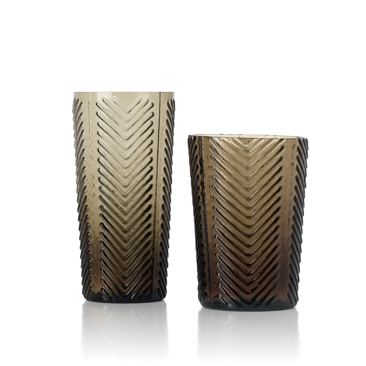 De Herringbone Tumbler - Smoke