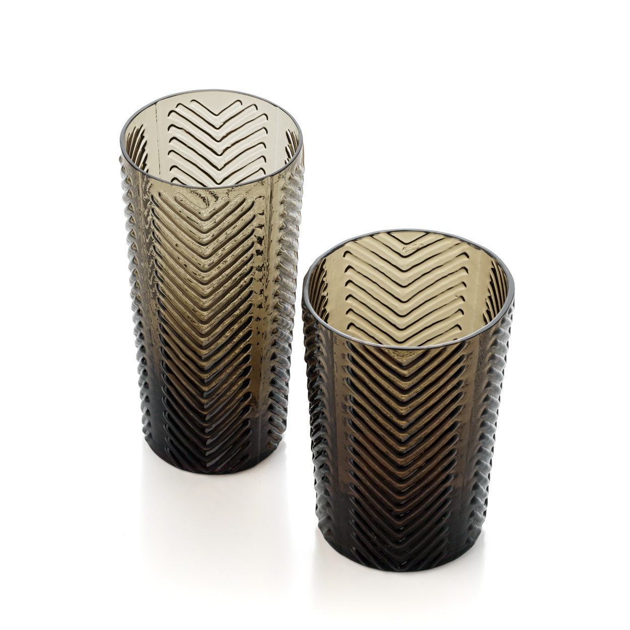De Herringbone Tumbler - Smoke