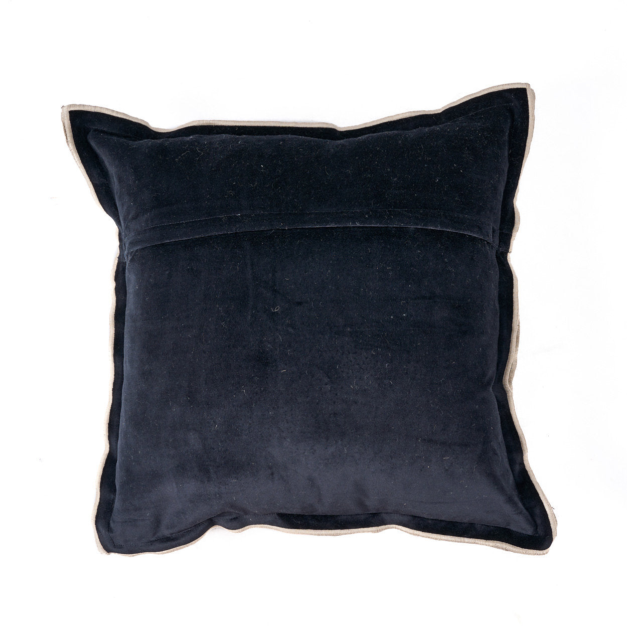 De Nordische Gestreepte Kussenhoes - Naturel Zwart - 50x50