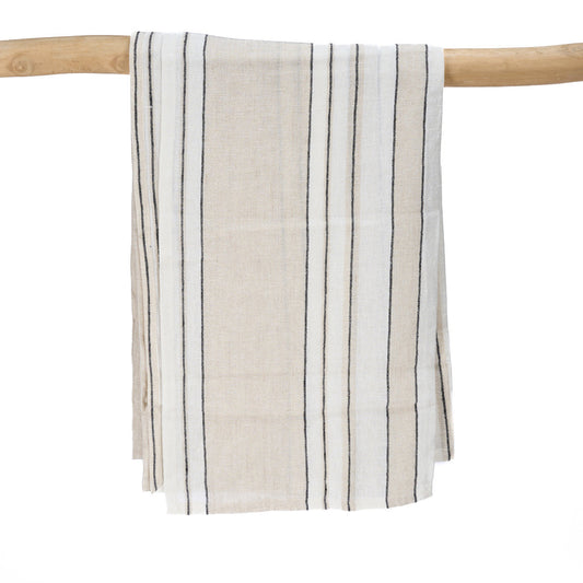 Provence Tafelkleed - Natuurlijk Zwart Wit - 150x300