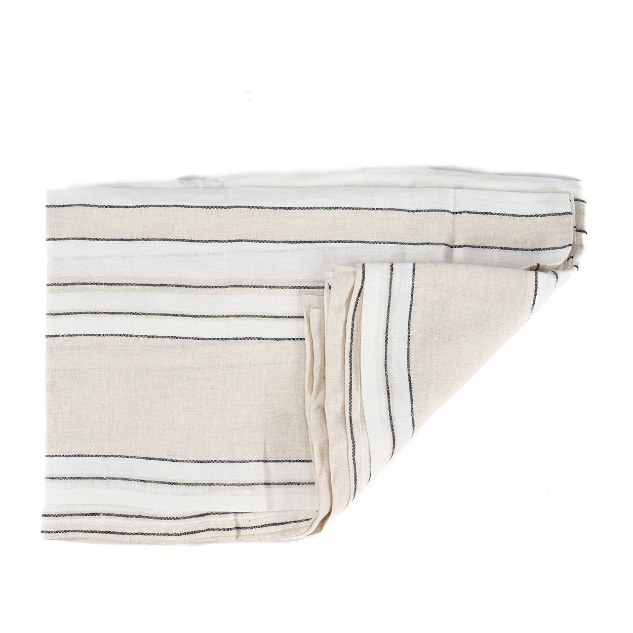 Provence Tafelkleed - Natuurlijk Zwart Wit - 150x300