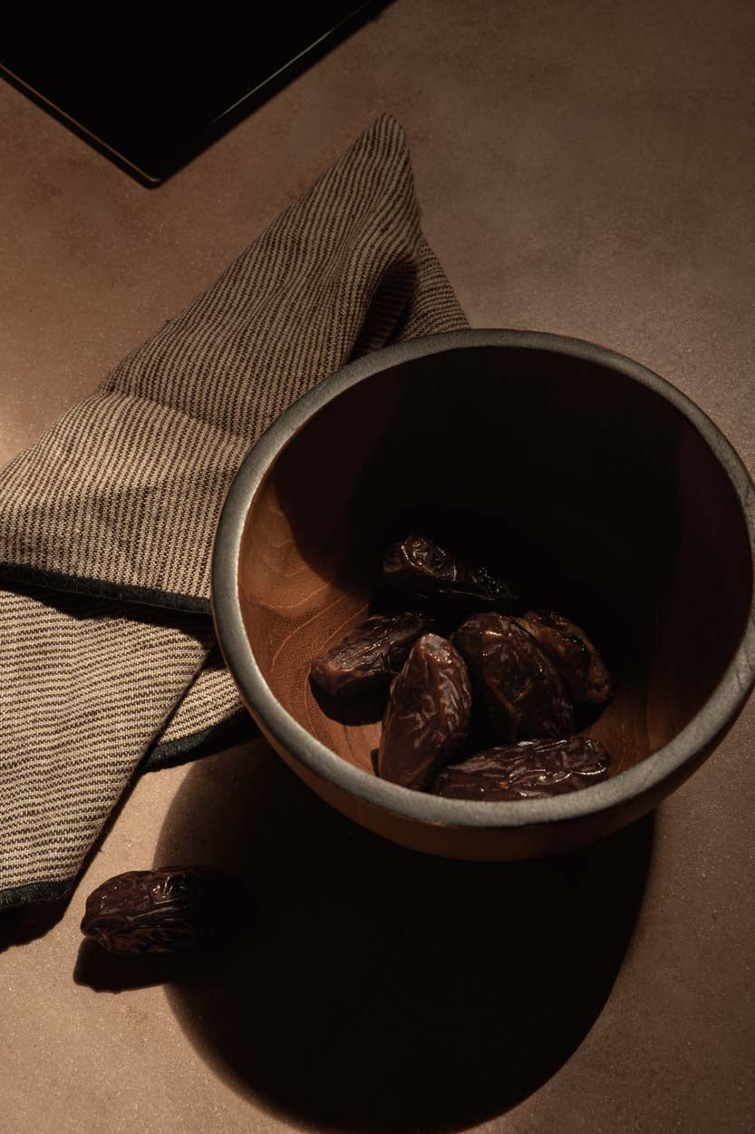 Linnen Code Servet - Natuurlijk Zwart - 45x45