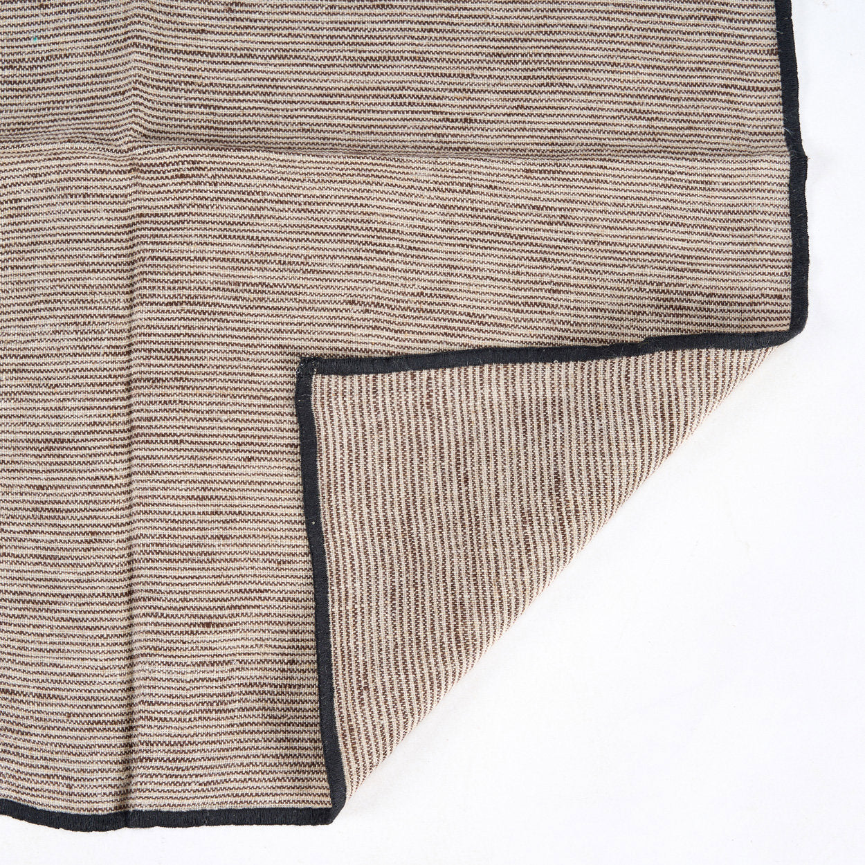 Linnen Code Servet - Natuurlijk Zwart - 45x45