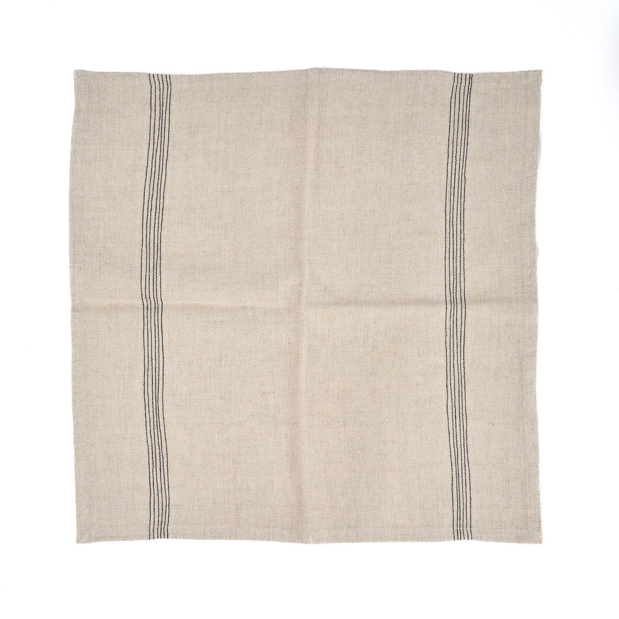 Linnen Biscuit Servet - Natuurlijk Zwart - 45x45