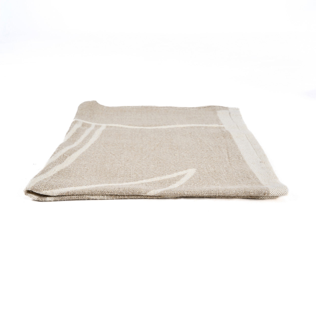 Linnen Palmboom Keukendoek - Natuurlijk Wit - 50x70