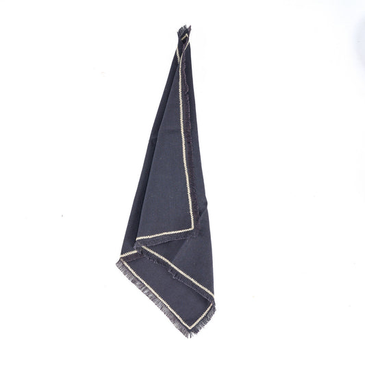Toscane Servet - Black Natural - 45x45