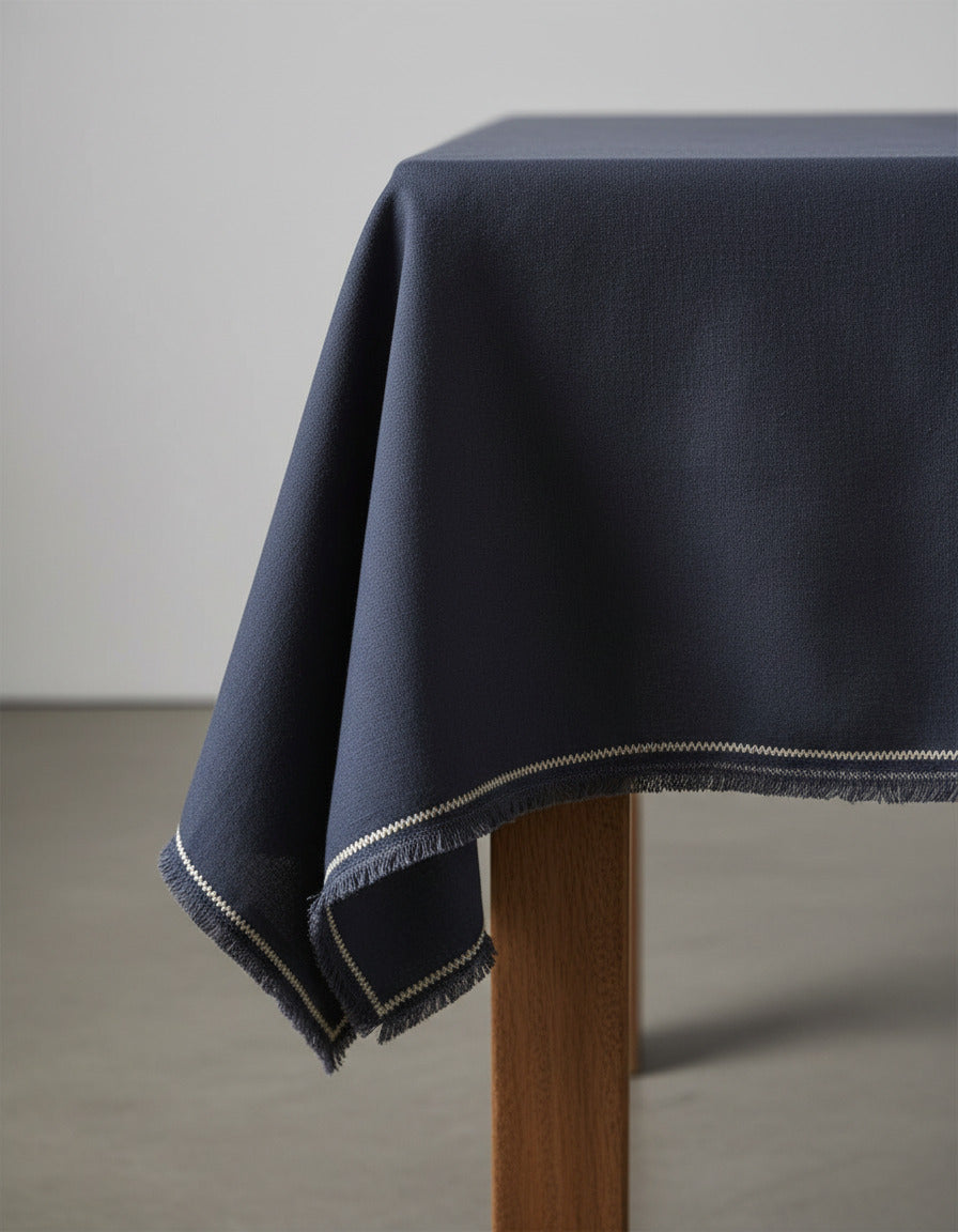 Toscane Tafelkleed - Zwart Natuurlijk - 150x250