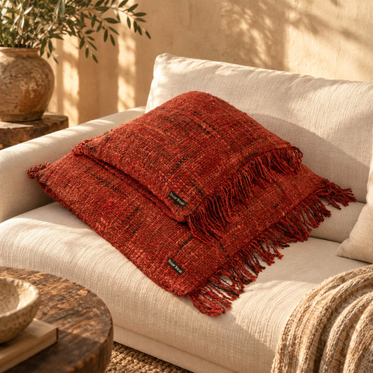 De Oh My Gee Kussenhoes - Kersenrood - 40x40_40