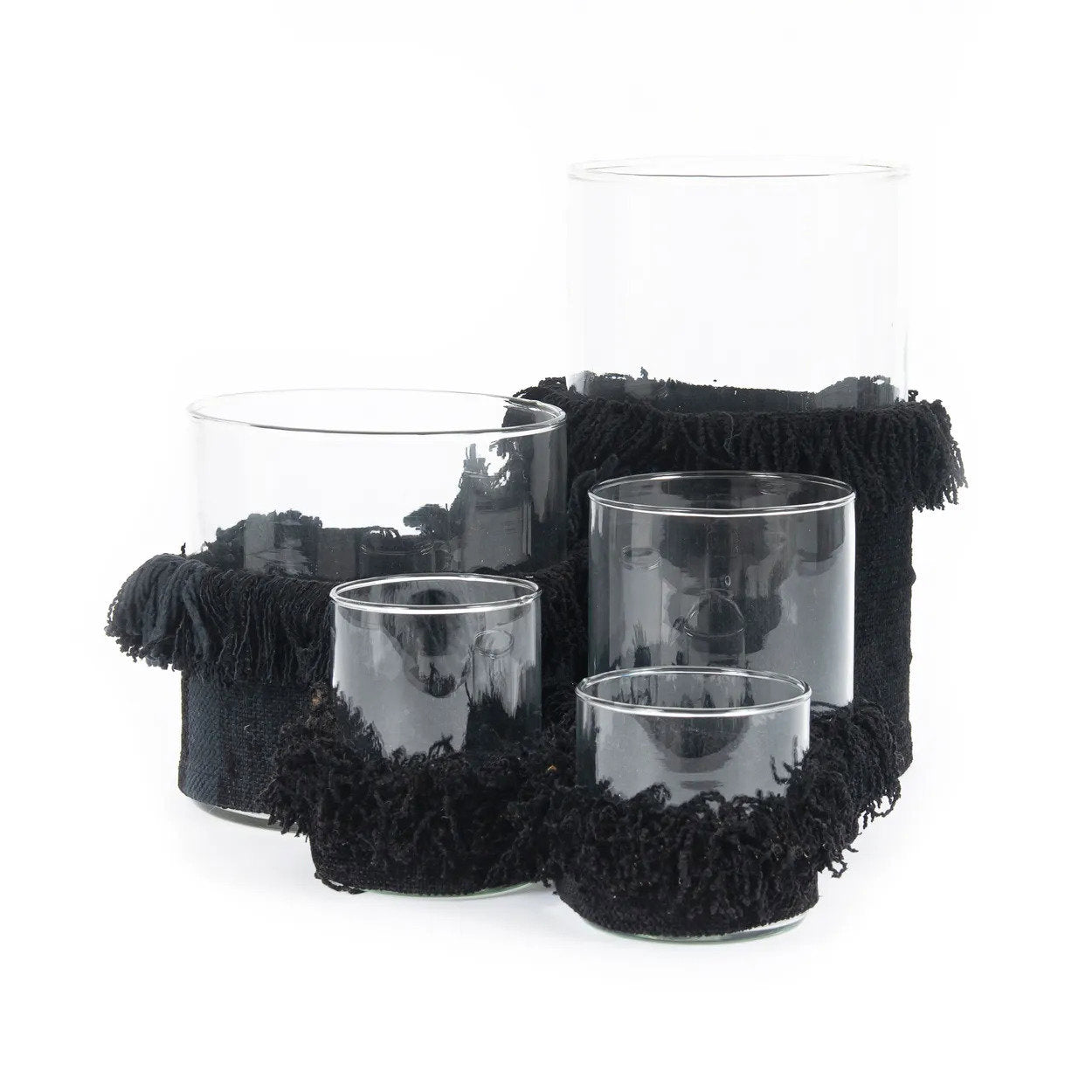 De Oh My Gee Kaarsenhouder - Zwart Fluweel - M