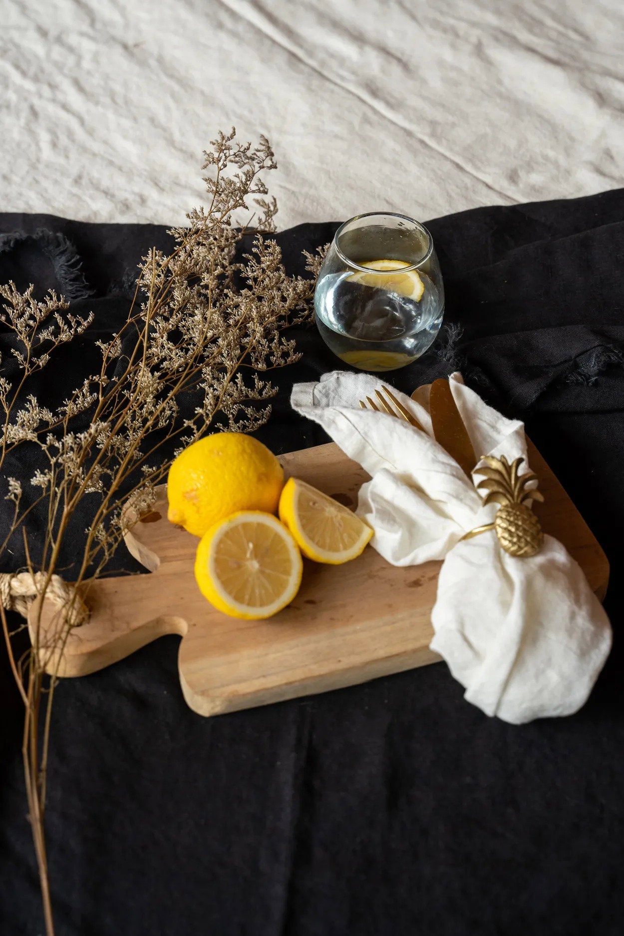 Linnen Servet - Wit - Set van 4