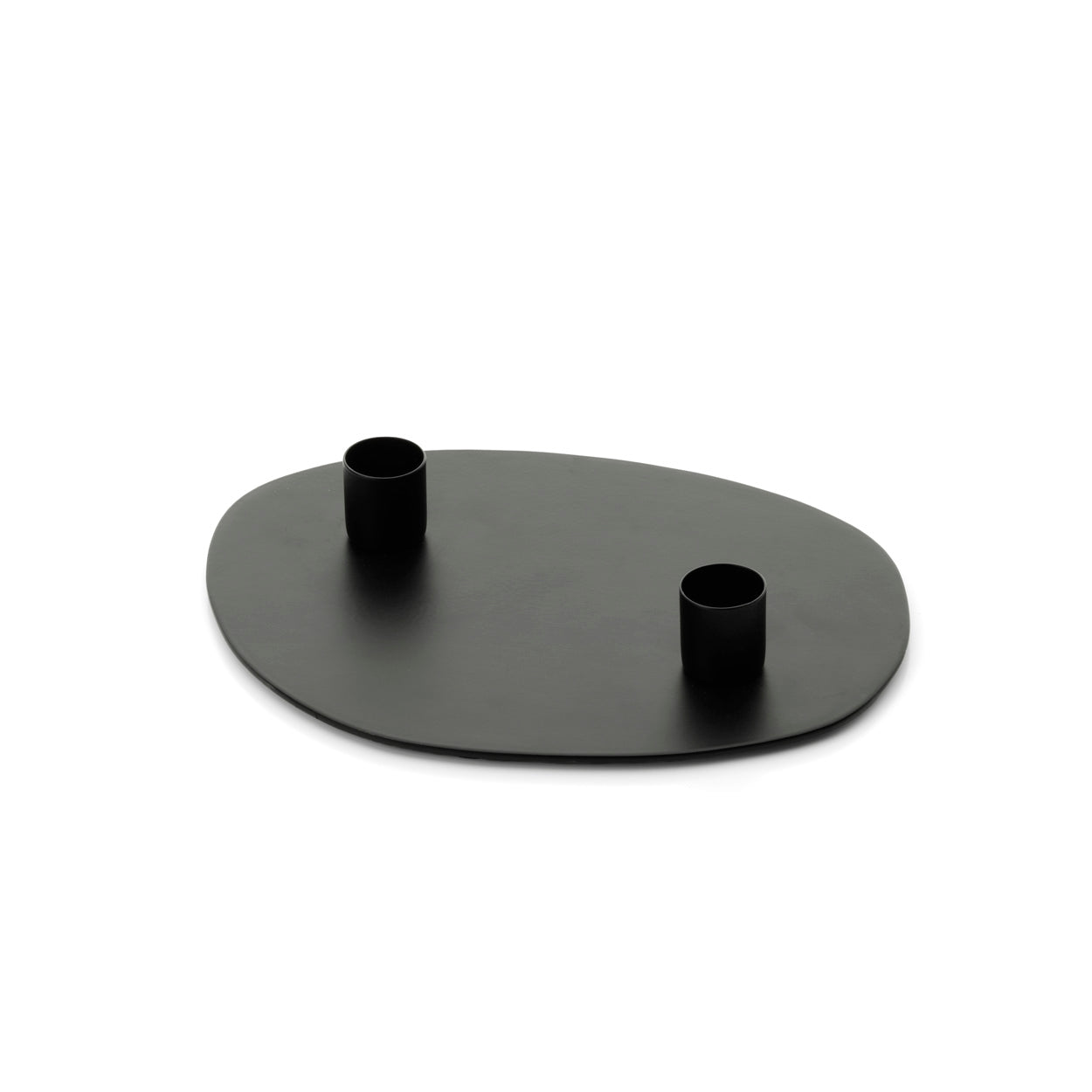 The Glowpad kaarsenhouder - zwart - M