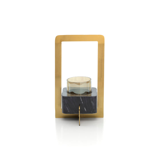 De Marbre d’Or kandelaar - goud/zwart - M