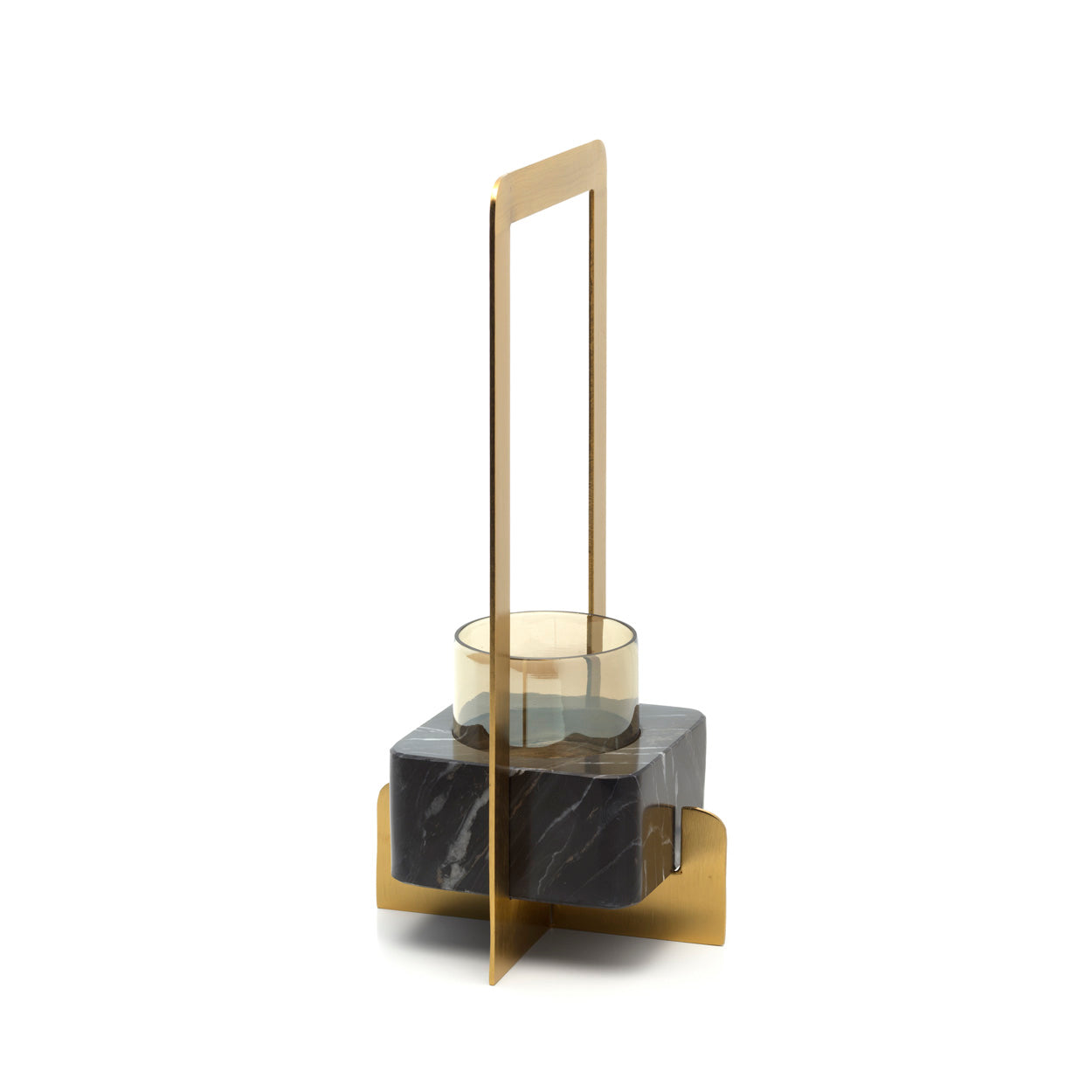 De Marbre d’Or kandelaar - goud/zwart - M