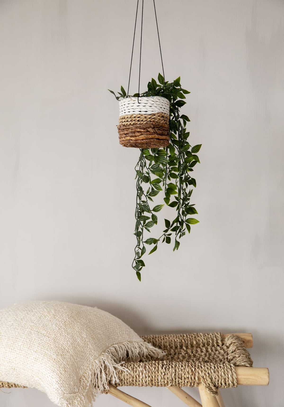 De bananenplantenhanger - natuurlijk wit - S