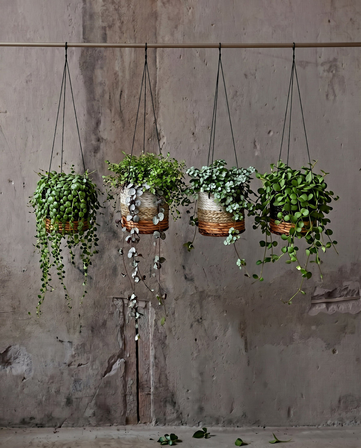 De bananenplantenhanger - natuurlijk wit - S