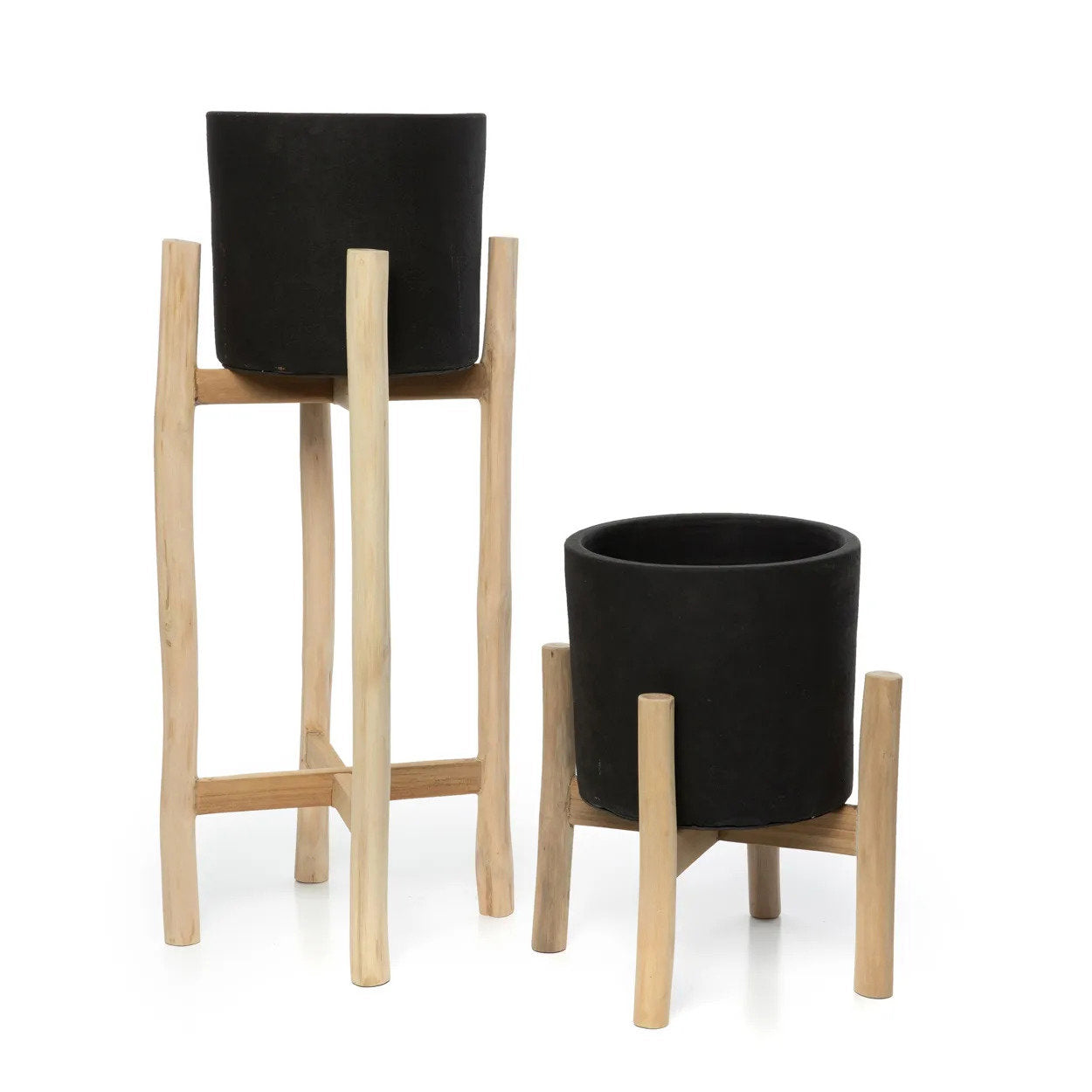 De Houtskool Hoog - Zwart Natuurlijk - L