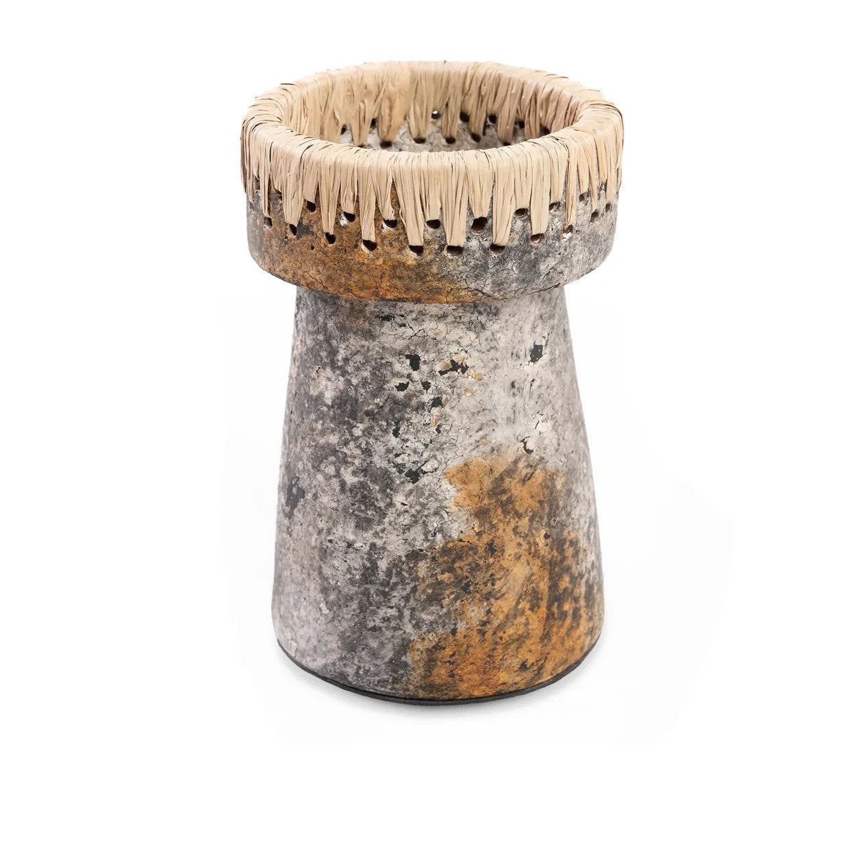 The beautiful candle holder - antique gray - L