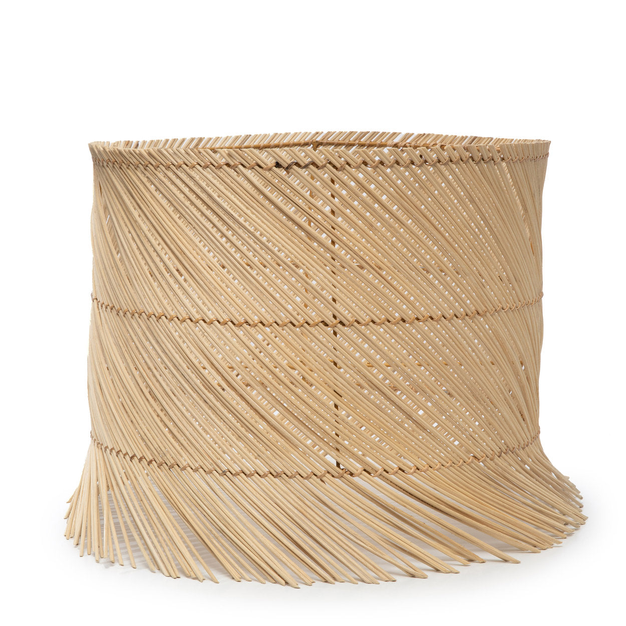Het rieten tafellampscherm - Naturel