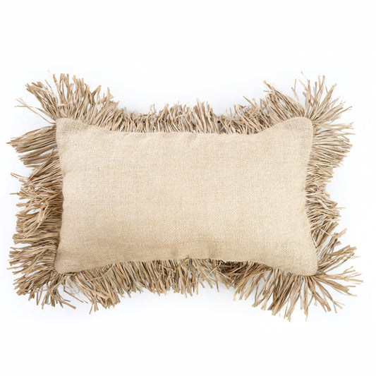 Housse de coussin Bonita en jute - Naturel - 30x50