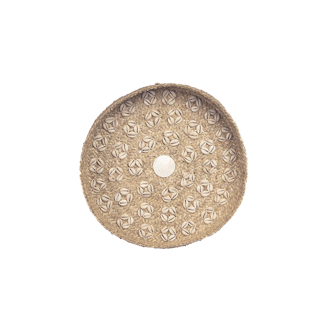 De Caribe Shell Plate Naturel Wit M