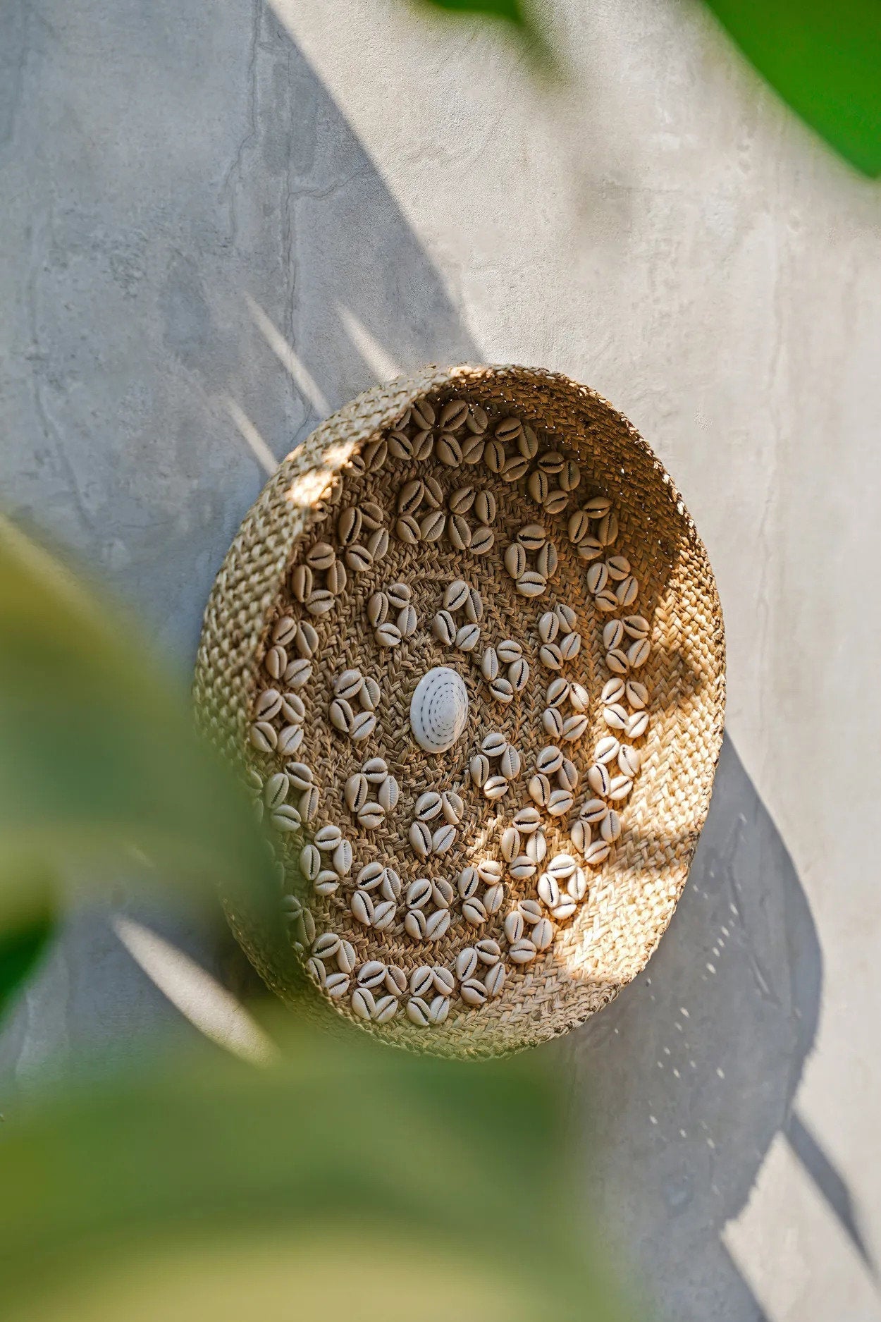 De Caribe Shell Plate Naturel Wit M