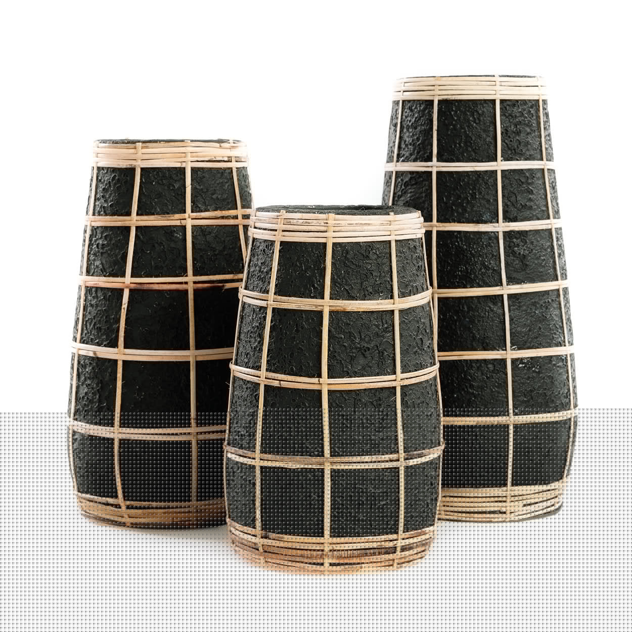 The cute vase - Black Natural - M