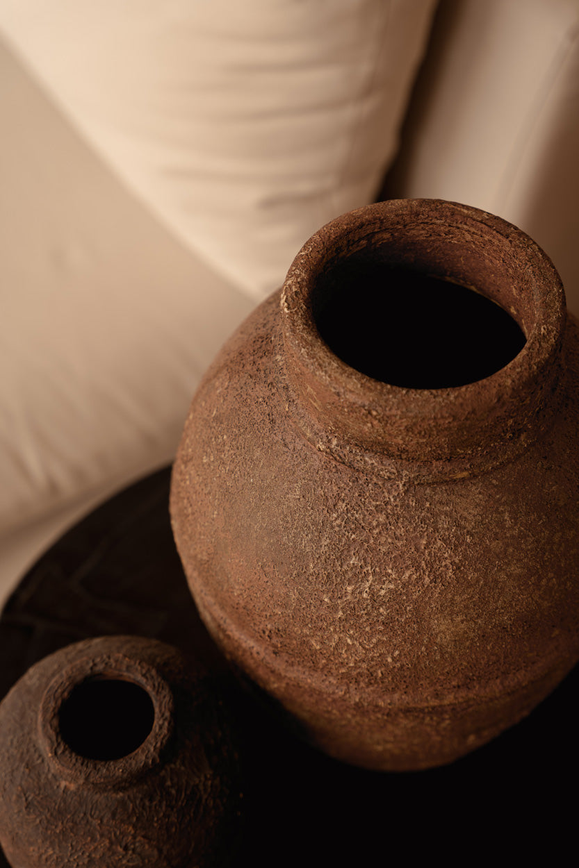 De Amphora Rustica Vaas - Terracotta - L