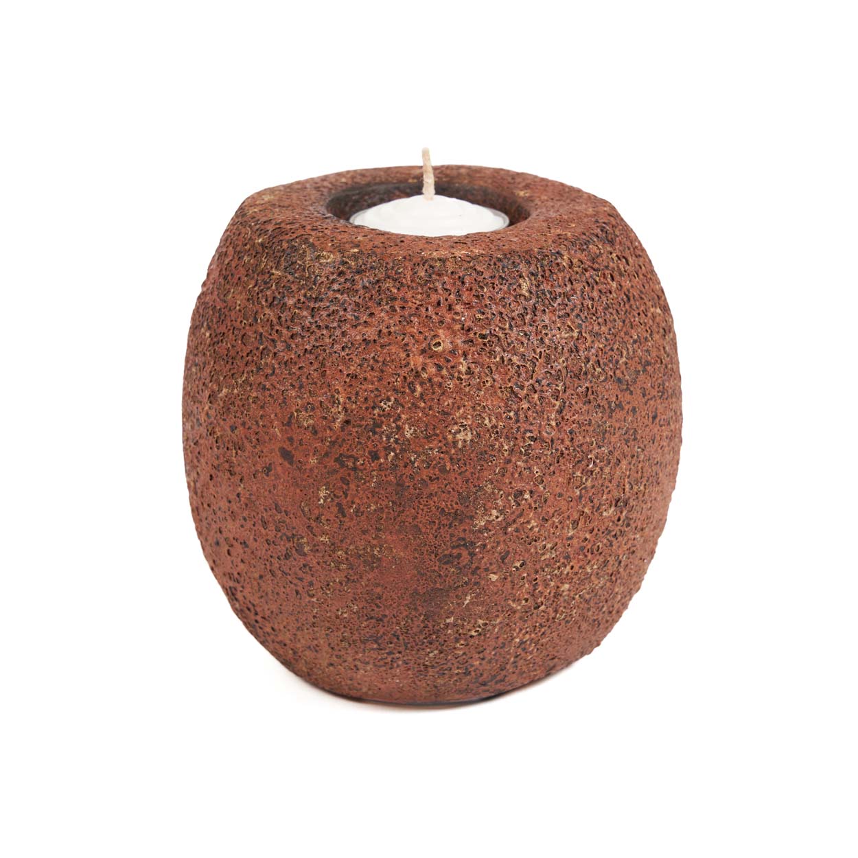 De Cavestone-kandelaar - terracotta