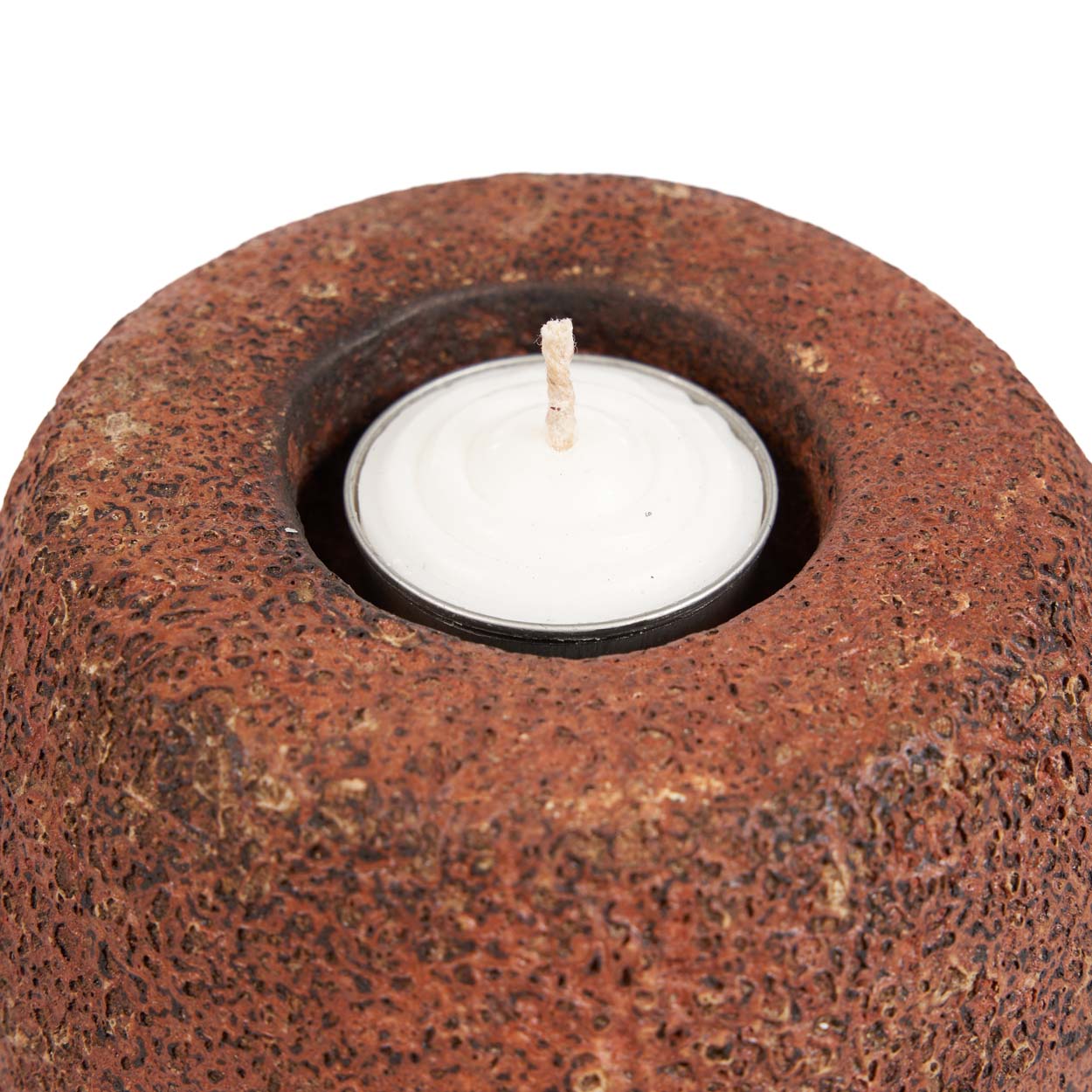 De Cavestone-kandelaar - terracotta