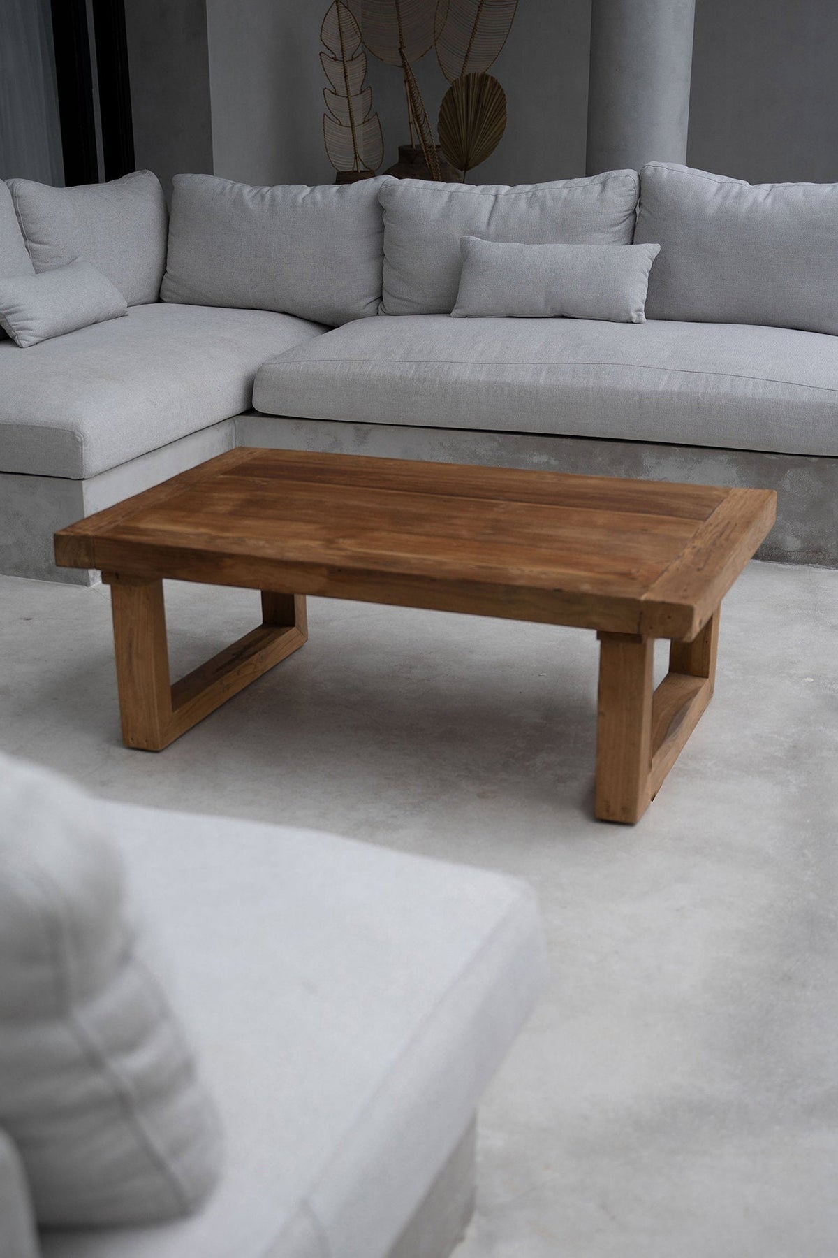 De gerecyclede teak salontafel - Natuurlijk