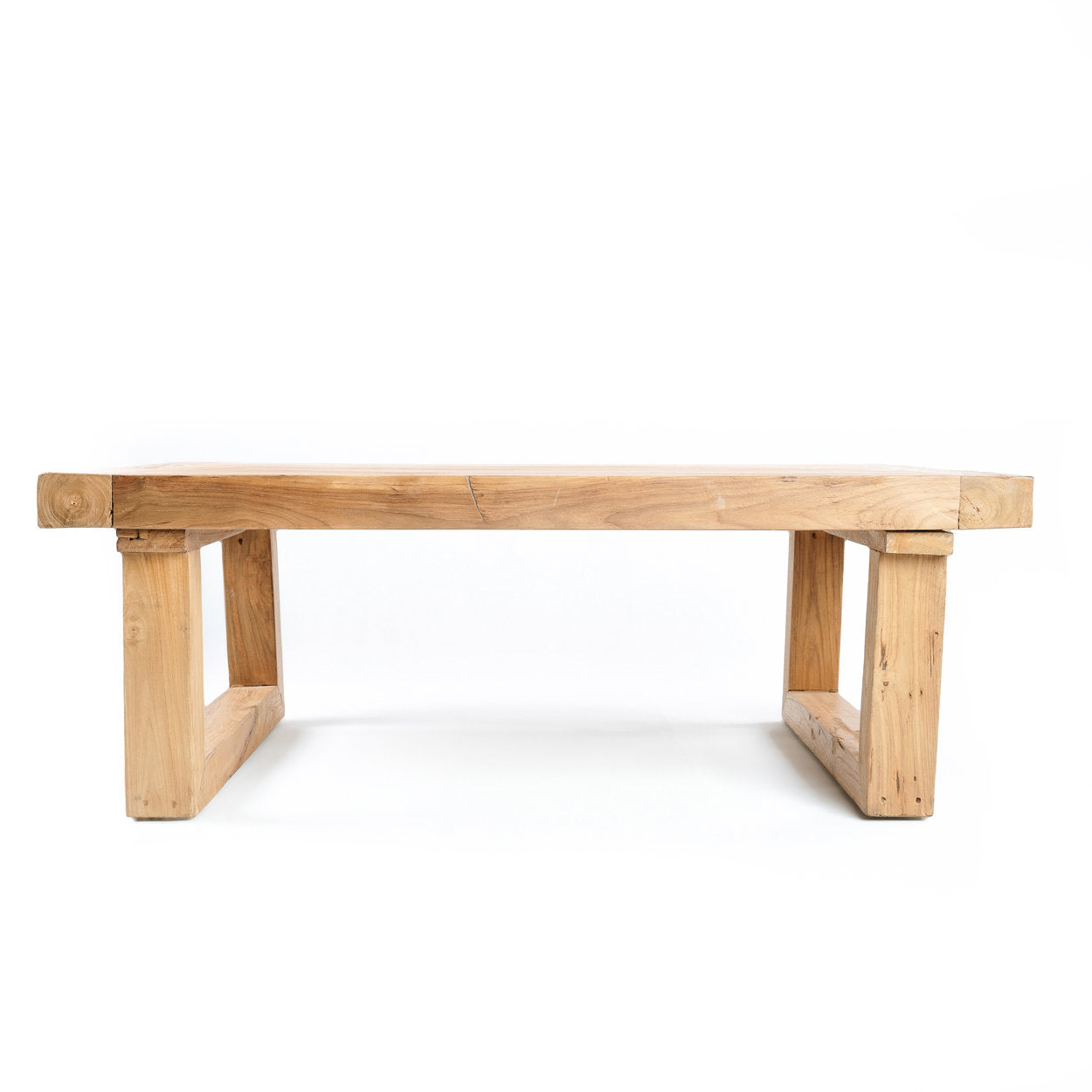 De gerecyclede teak salontafel - Natuurlijk