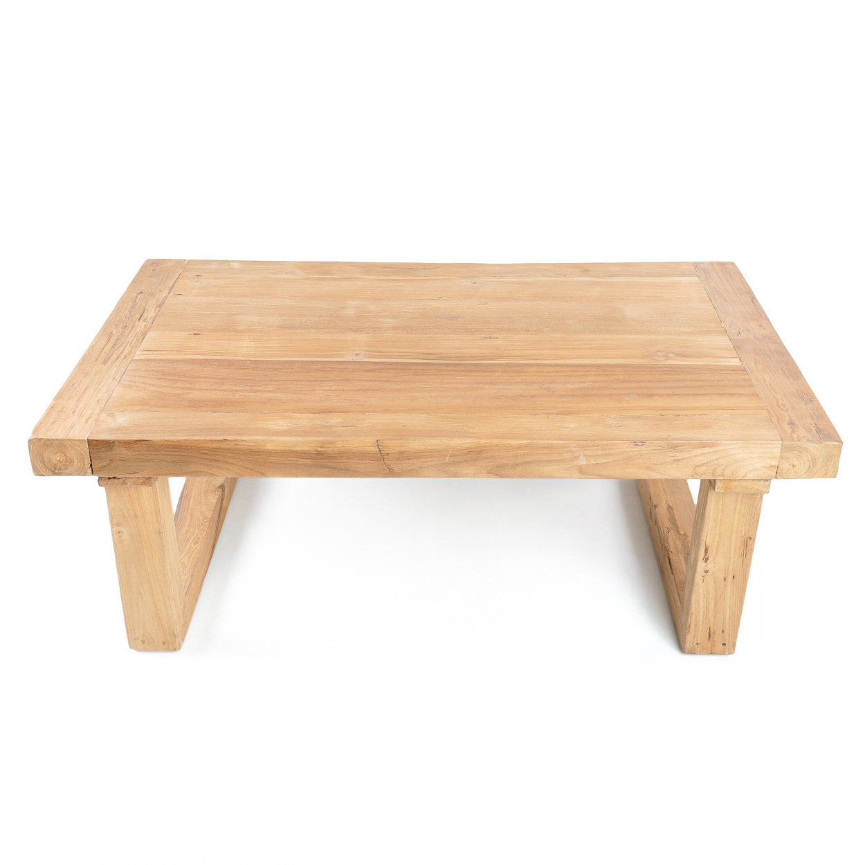 De gerecyclede teak salontafel - Natuurlijk