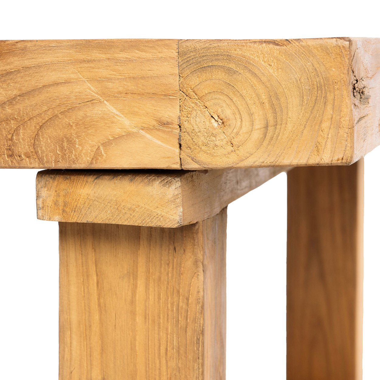 De gerecyclede teak salontafel - Natuurlijk