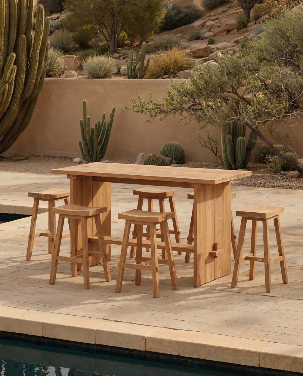 The Tabanan bar stool - Outdoors