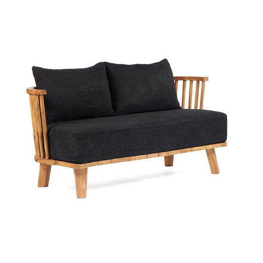 The Malawi Two-seater Sofa - Natural Black