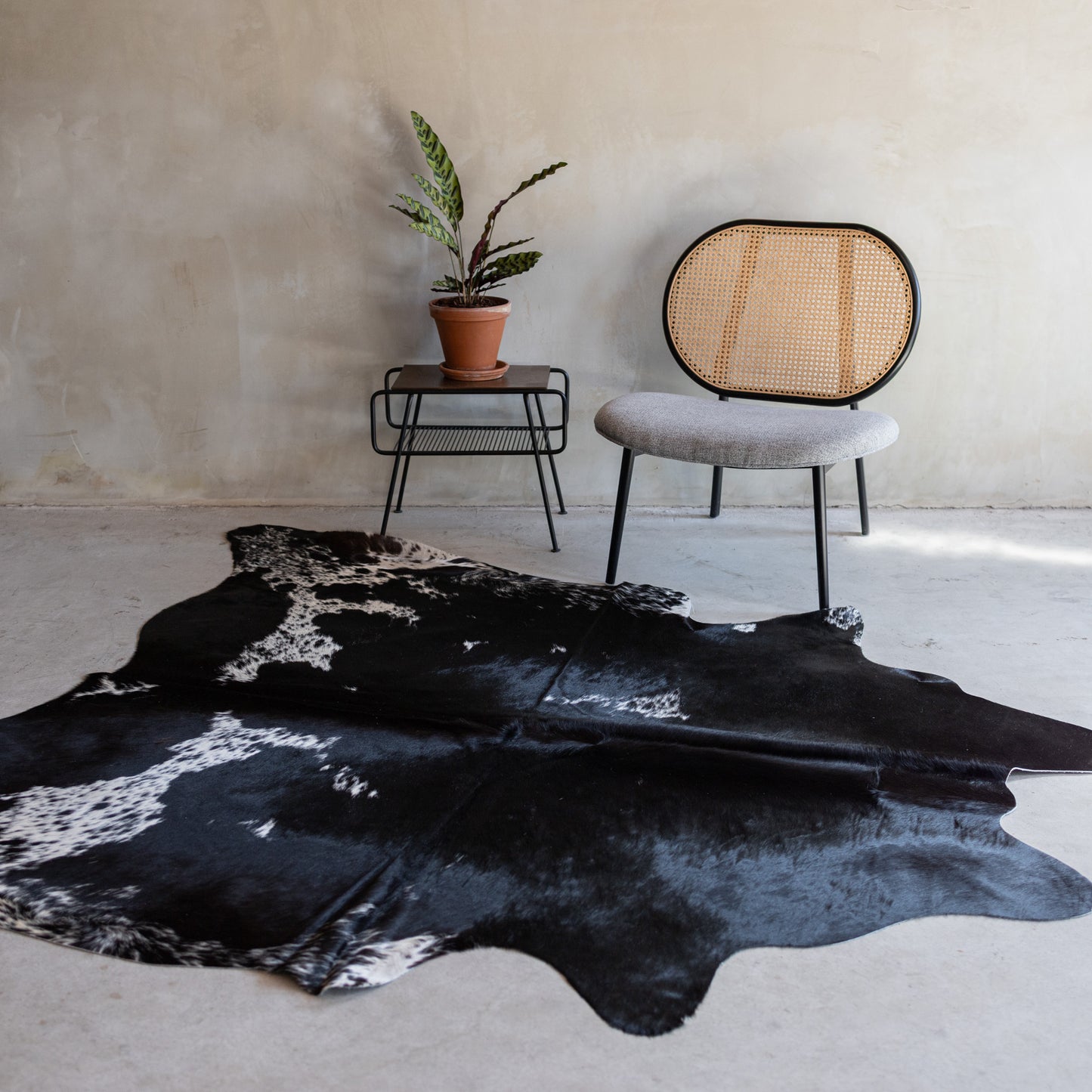Koeienhuid zwartbont - 3-4m² - KH-031
