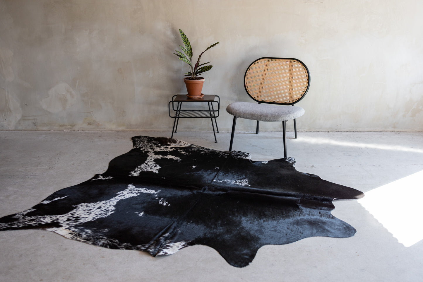 Koeienhuid zwartbont - 3-4m² - KH-031