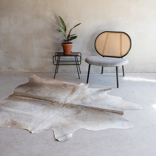 Koeienhuid grijsbeige - 3-4m² - KH-037