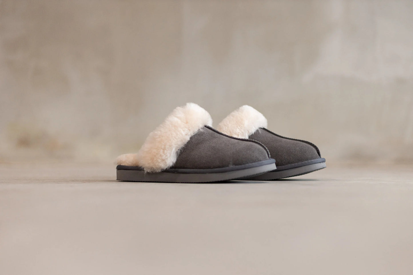 Lamsvacht Lumi Pantoffels - Grijs - Maat 38