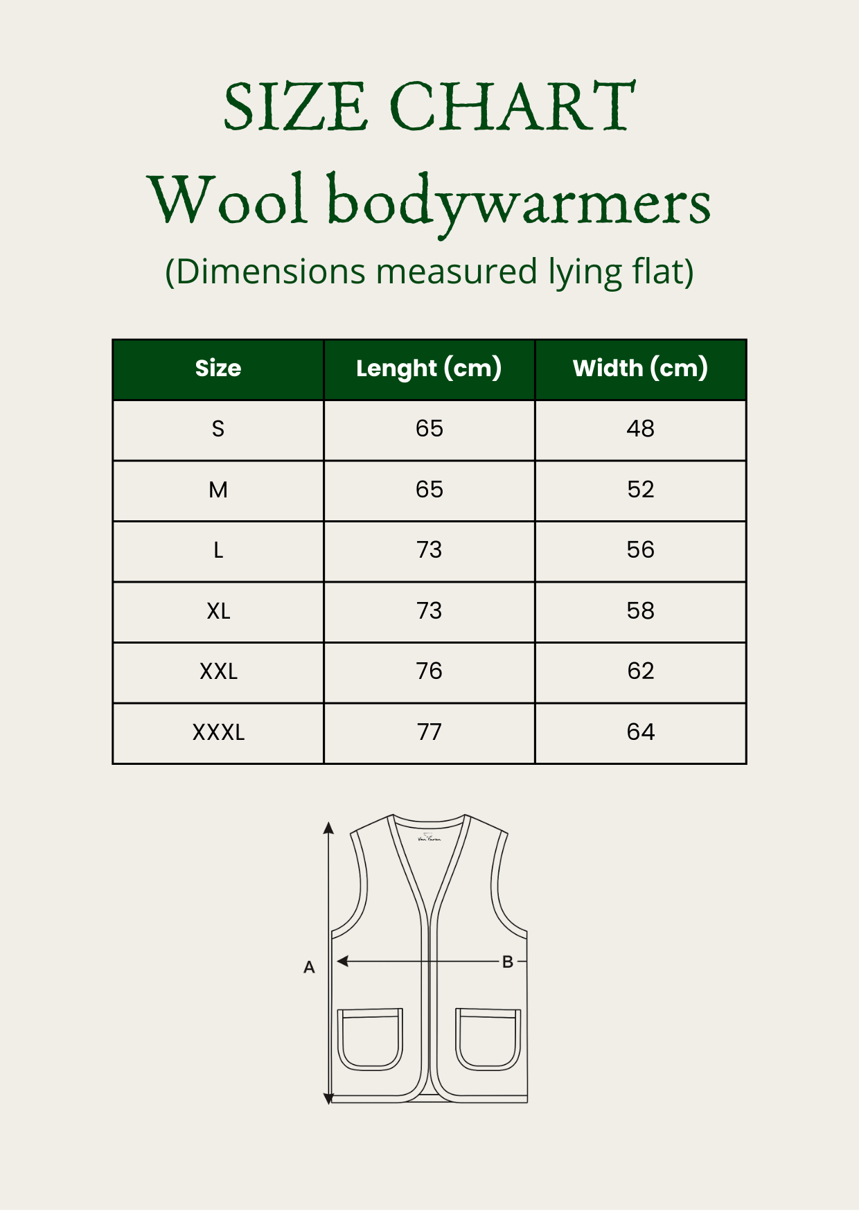 Wollen bodywarmer Taru - Grijs - Maat XXXXL
