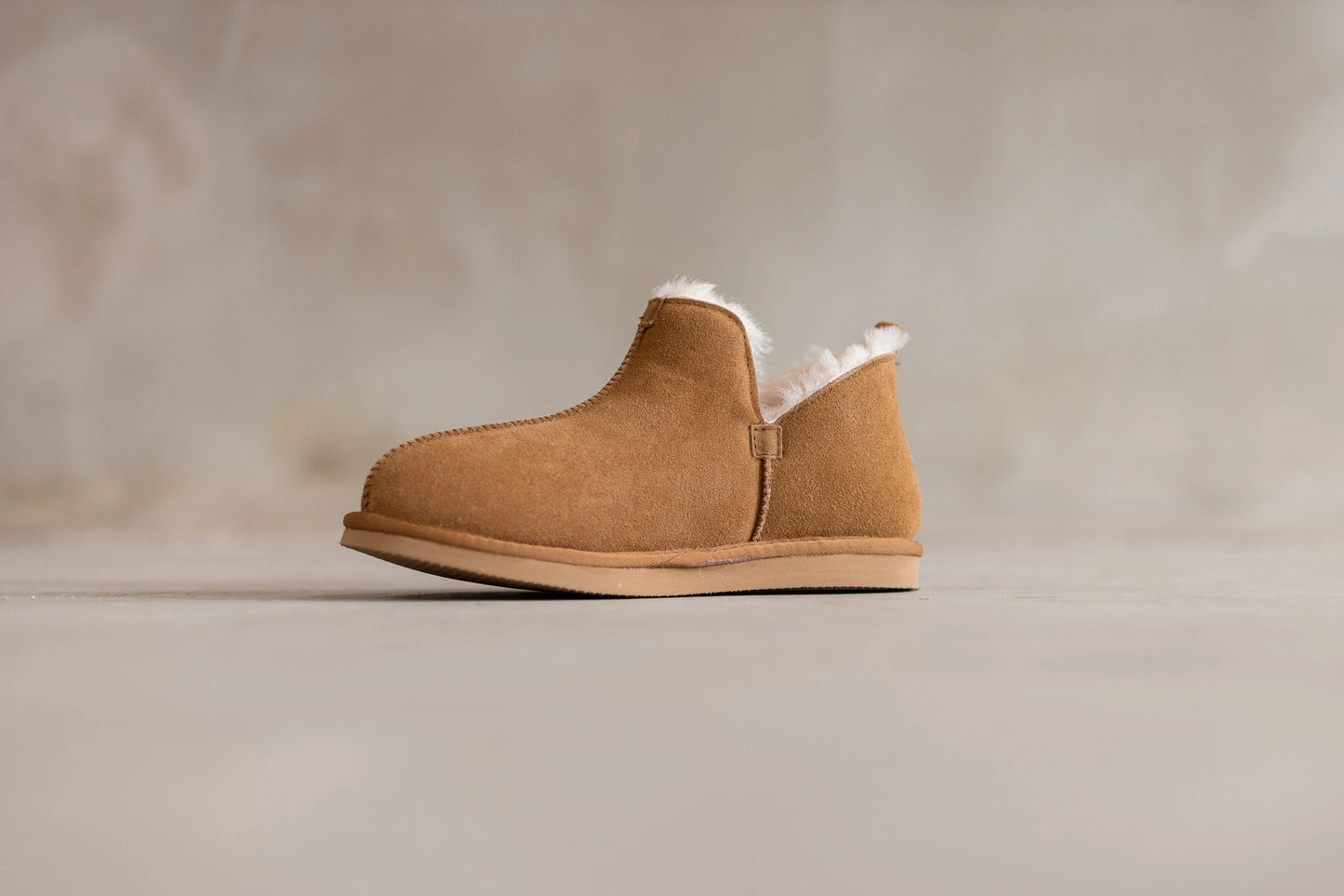 Lamsvacht Nooa Pantoffels -Camel - Maat 37