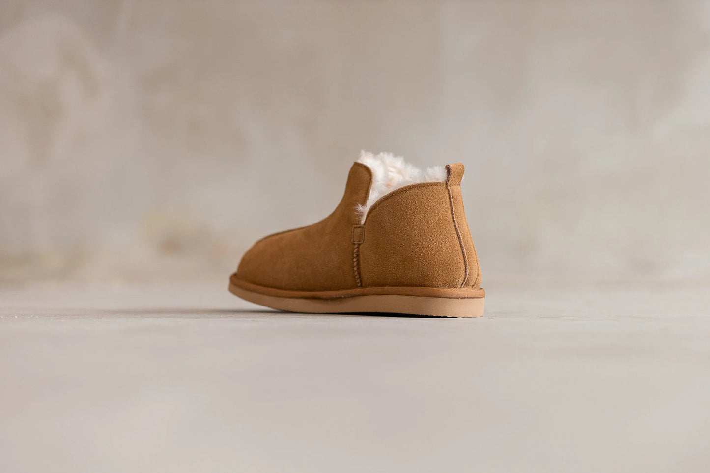 Lamsvacht Nooa Pantoffels -Camel - Maat 37