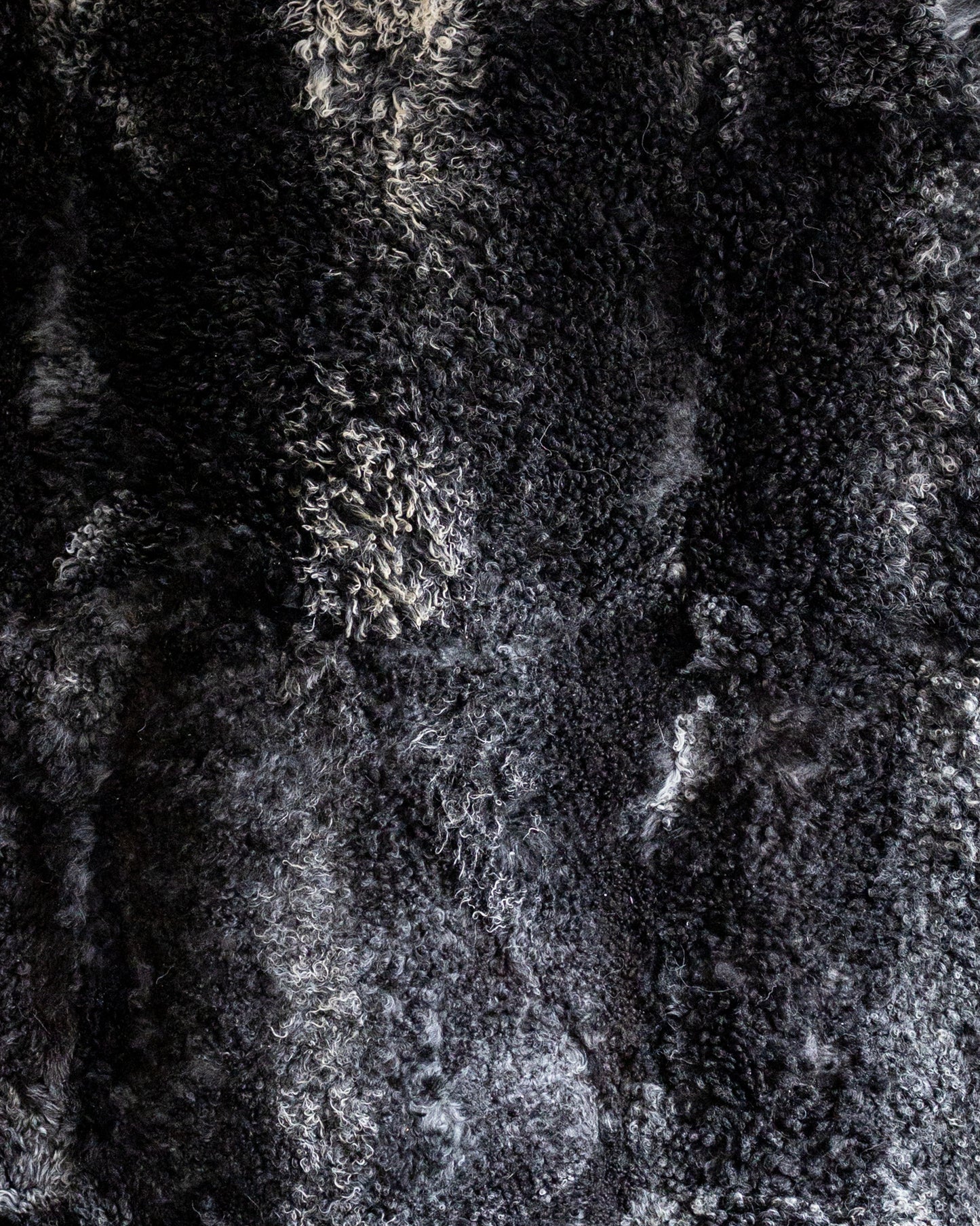 Tibetaans schapenvacht karpet grijs - 210x180cm