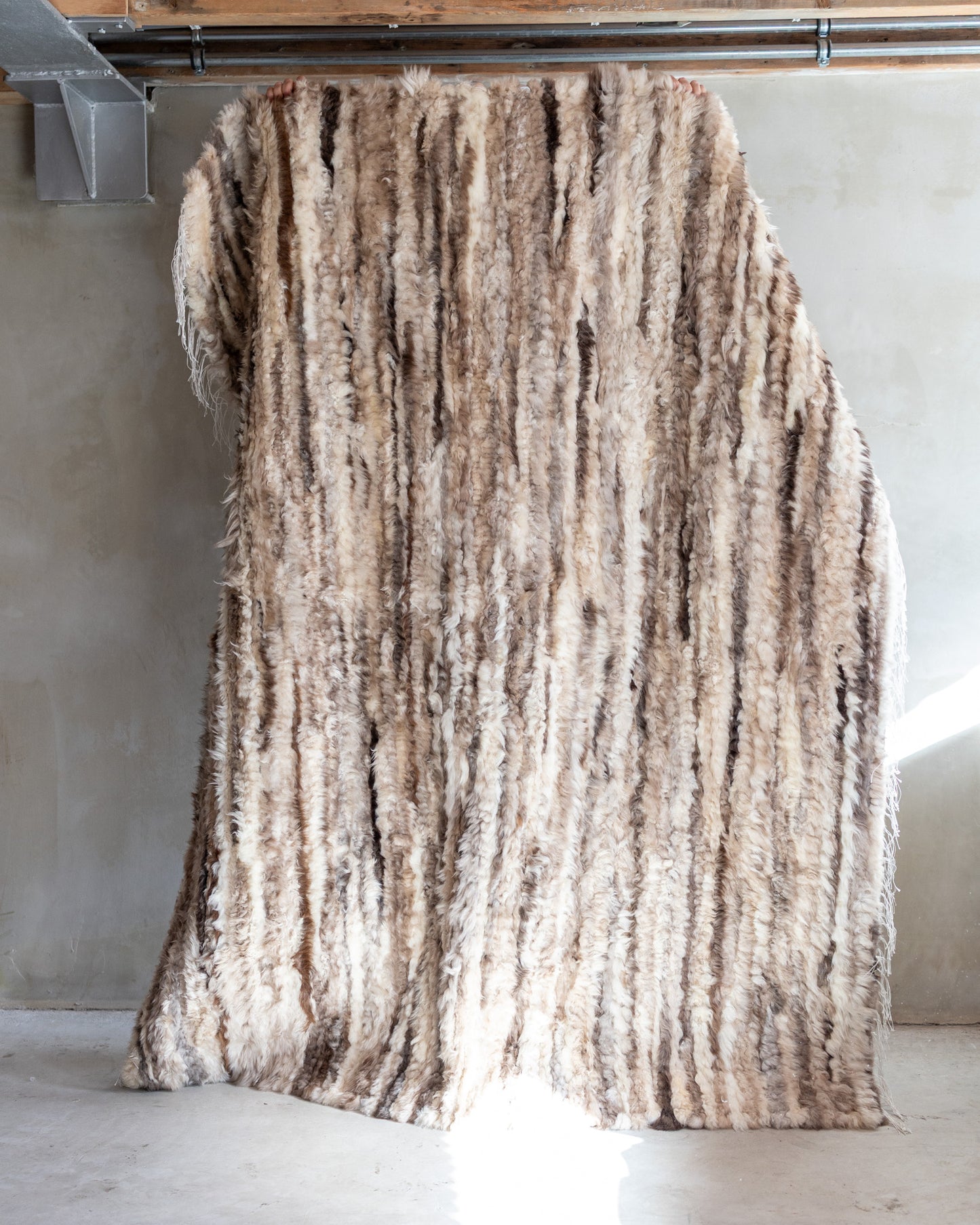 Uniek gefotografeerd schapenvacht Tapijt - 200x160cm