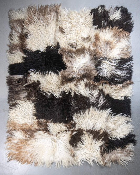 Krul Schapenvacht Tapijt  | Uniek Gefotografeerd | 200x150cm | SKK-113