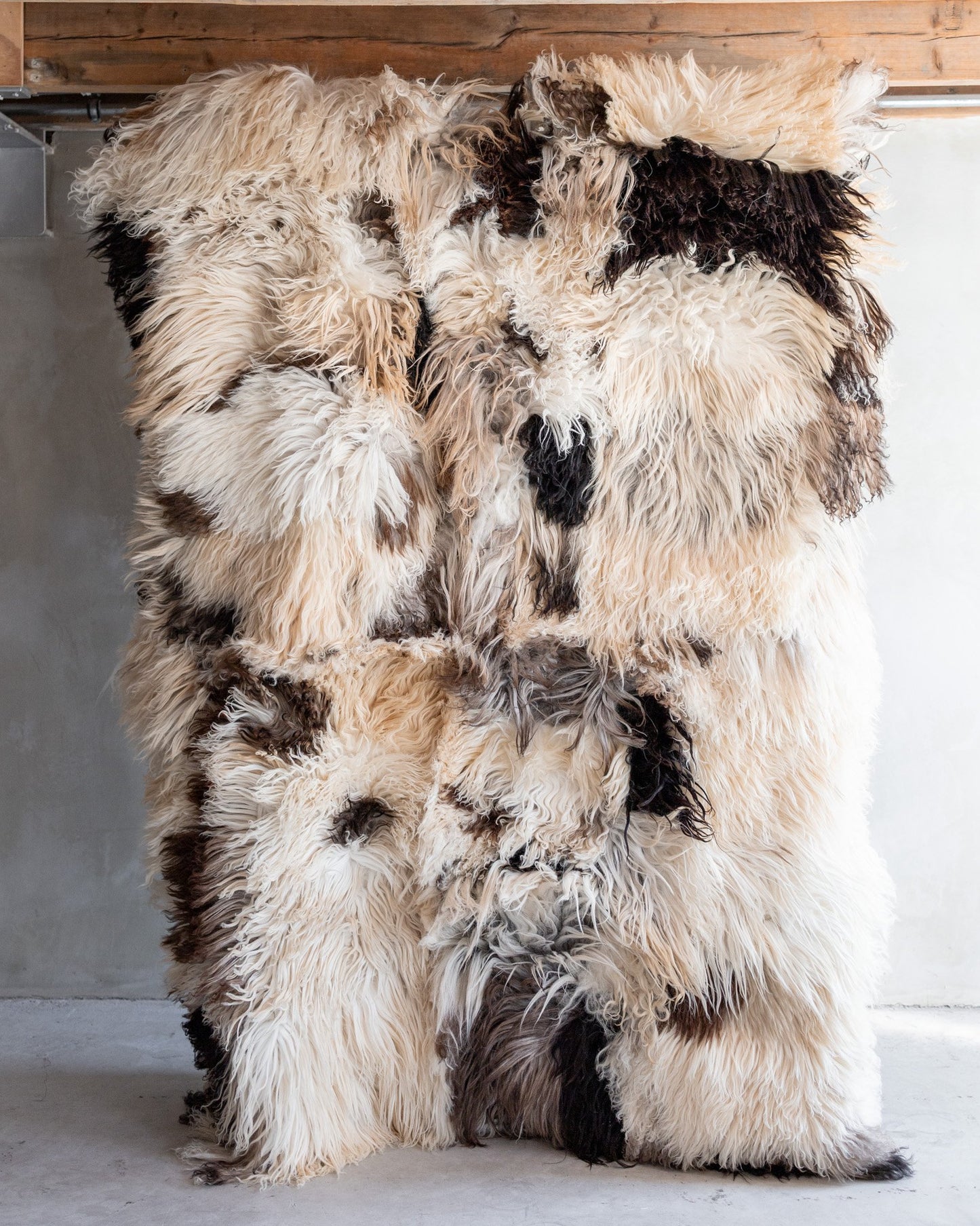 Schapenvacht tapijt met krullende vacht - 200x150cm - SKK-164